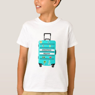 T-shirt Autocollants amusants Bagages pour enfants de voya