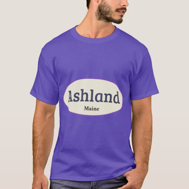 T-shirt Autocollants Ashland Maine (Devant)