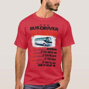 T-shirt Autocollants horaires pour chauffeur de bus