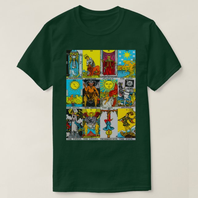 T-shirt Autocollants Tarot Deck Tarot T s (Design devant)