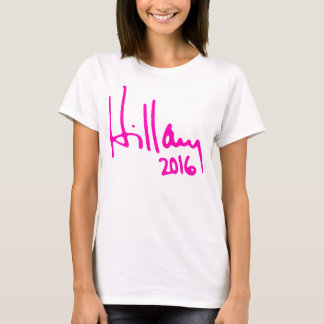 T-SHIRT AUTOGRAPHE DE "HILLARY 2016"