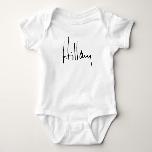 T-SHIRT AUTOGRAPHE DE HILLARY CLINTON (Devant)
