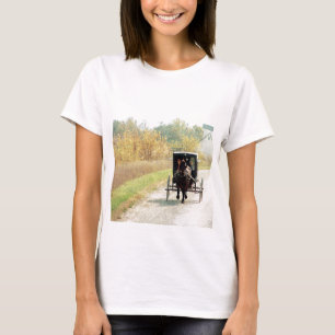 T-shirt Automne Amish Horse et Buggy