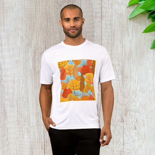 T-shirt Automne Arbres Motif Chute Foliage (Créateur téléchargé)