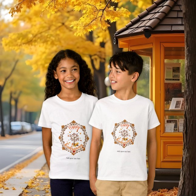 T-shirt Automne Automne Arbre Mandala Folithe Thanksgiving (Créateur téléchargé)