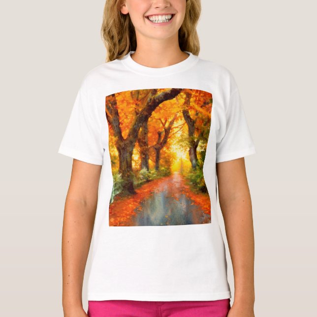 T-shirt Automne/Automne/Automne/Feuille/Nature (Devant)