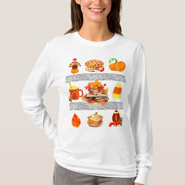 T-shirt Automne/Automne Femme (Devant)