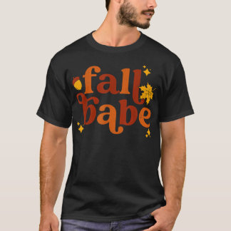 T-shirt Automne Baby Vintage Style Feuille Automne Saison