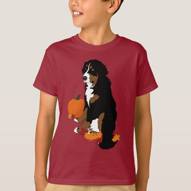 T-shirt Automne bernois du chien de montagne (Devant)