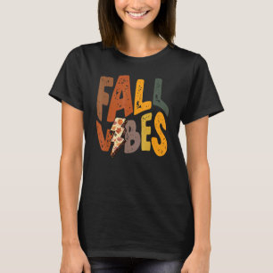 T-shirt Automne Bonjour Automne Retro Vintage Automne Vibe