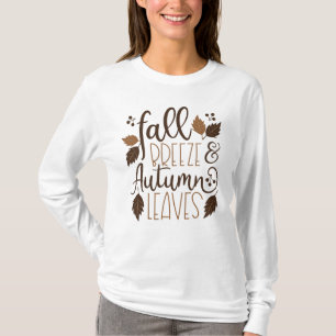 T-shirt Automne Breeze Feuilles d'automne