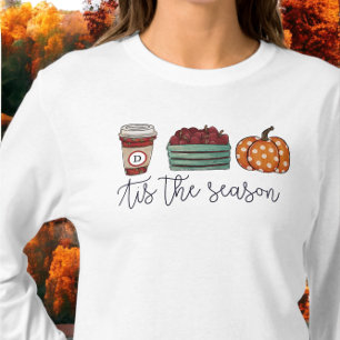T-shirt Automne C'est la saison Citrouille des pommes de c