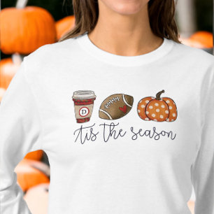 T-shirt Automne C'est la saison Custom Coffee Football Cit