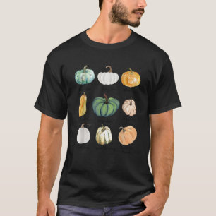 T-shirt Automne Citrouille Citrouilles types et variétés T