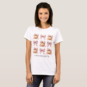 T-shirt Automne Coquette Citrouille