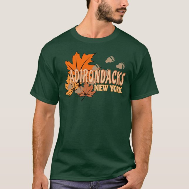 T-shirt Automne dans les Adirondacks avec les feuilles d'a (Devant)