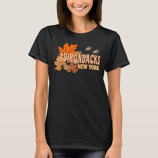 T-shirt Automne dans les Adirondacks avec les feuilles d'a (Devant)
