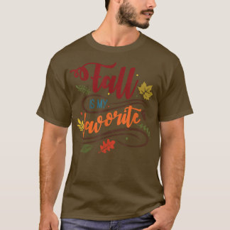 T-shirt Automne Est Ma Chute Heureuse Automne Automne Pomp