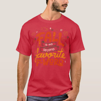T-shirt Automne est mon deuxième mot préféré par Tobe Fons