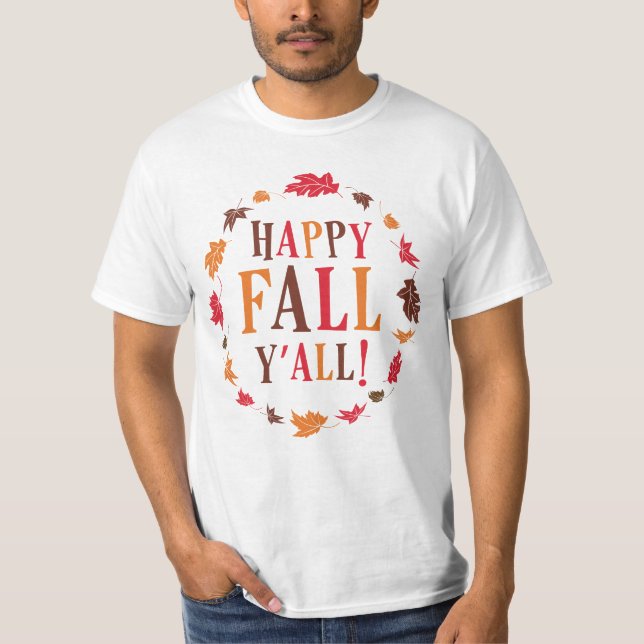 T-shirt Automne heureux vous (Devant)