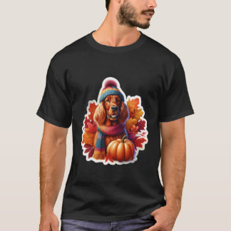 T-shirt Automne Irlandaise Setter Chien Propriétaire Amour