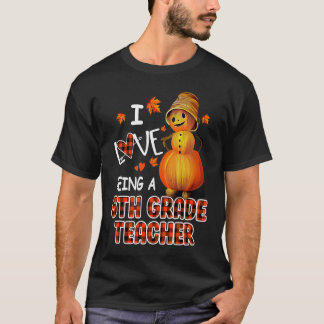 T-shirt AUTOMNE J'AIME Être un enseignant de 4E année HALL