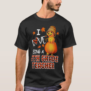 T-shirt AUTOMNE J'AIME Être un enseignant de 4E année HALL