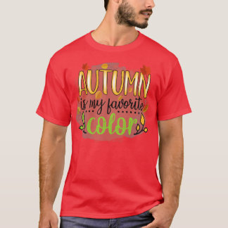 T-shirt Automne Laisser Lover Automne automne est ma coule