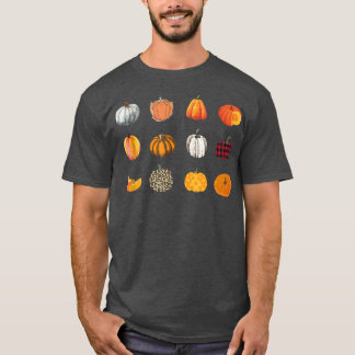 T-shirt Automne L'Automne Arrive Lovely Citrouille Maple L