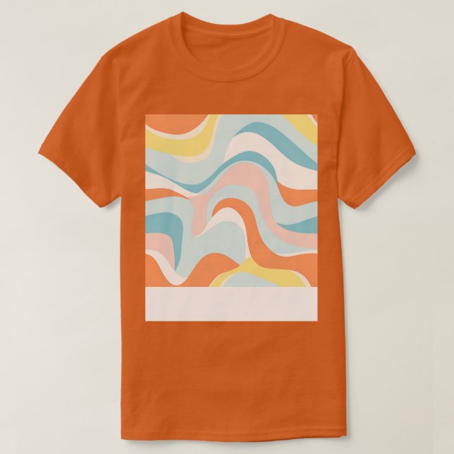 T-shirt Automne Retro Pastel Doodle Delight 16 Copier (Design devant)