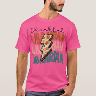 T-shirt Automne Saison Automne Merci Bibliothécaire Thanks