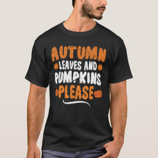 T-SHIRT AUTOMNE SORTES ET CITROUILLES S'IL VOUS PLAÎT