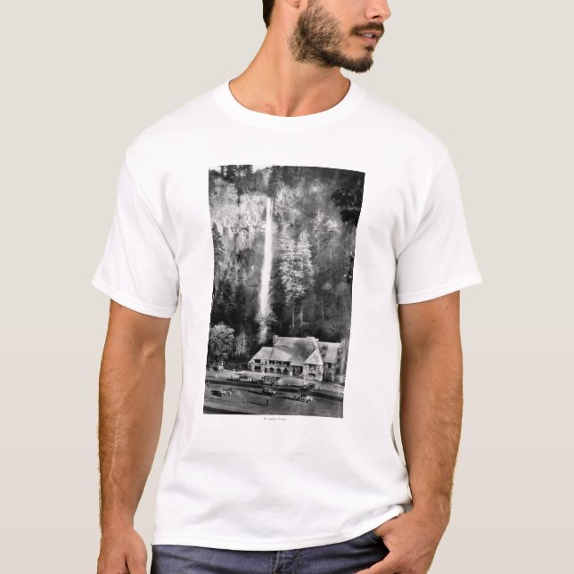 T-shirt Automnes de Multnomah et photographie de loge (Devant)