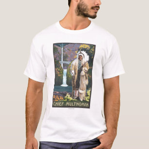 T-shirt Automnes de Multnomah, OregonChief Multnomah