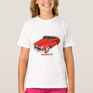 T-shirt Automobile classique rouge 1948