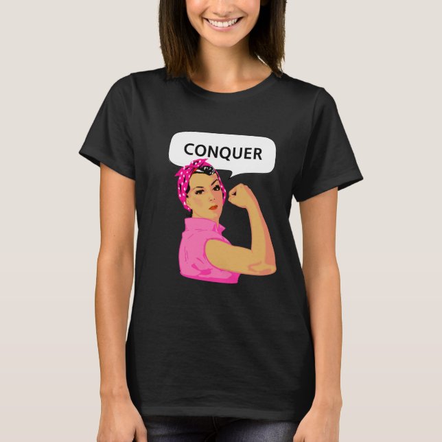 T-shirt Autonomisation des femmes et conquête de texte mod (Devant)