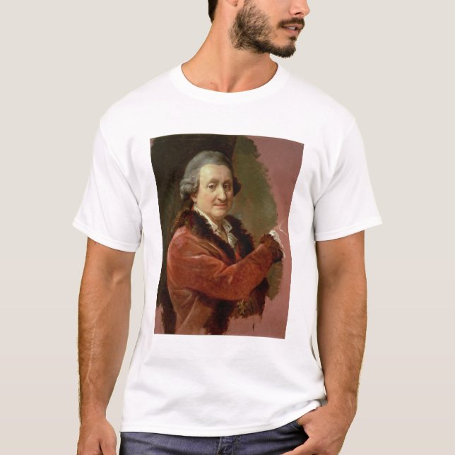 T-shirt Autoportrait, 1773-87 (huile sur la toile) (Devant)