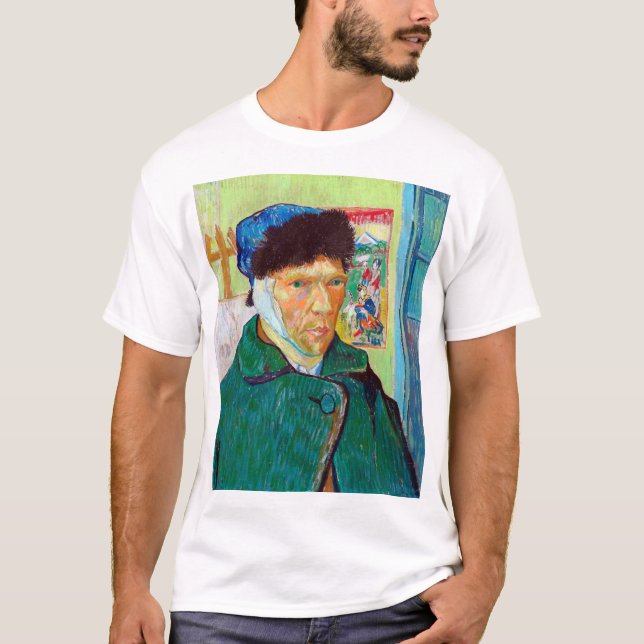 T-shirt Autoportrait avec oreille déchirée, Van Gogh (Devant)