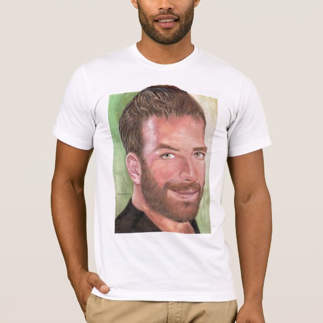 T-shirt Autoportrait de la chemise #4- de Hairyartist (Devant)