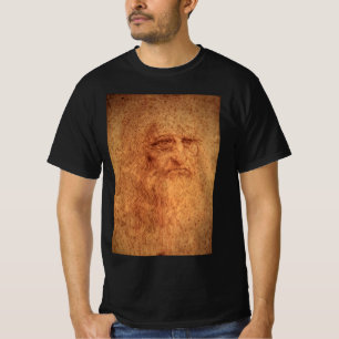 T-shirt Autoportrait de Léonard de Vinci, Art de la Renais