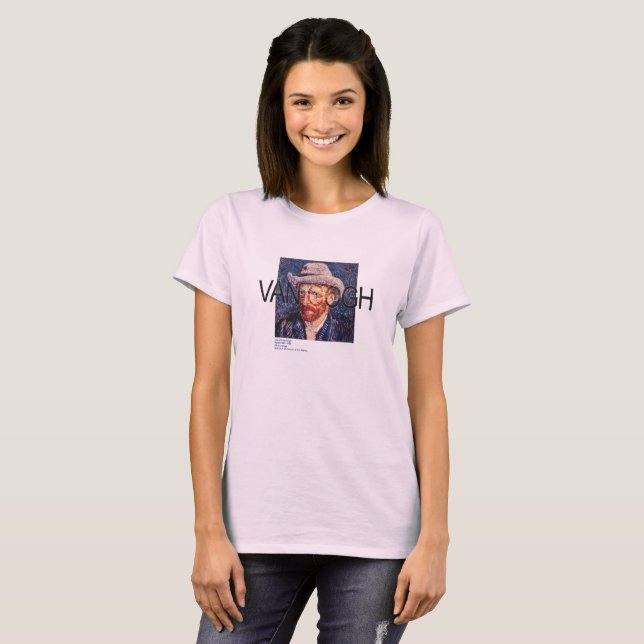 T-shirt Autoportrait en Casquette - Vincent Van Gogh (Devant entier)