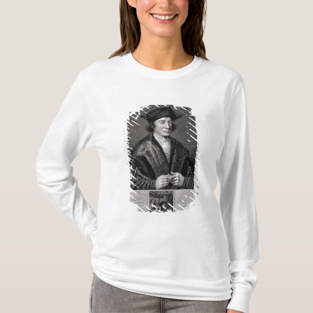 T-shirt Autoportrait, gravé par J. Corner (gravure) (Devant)
