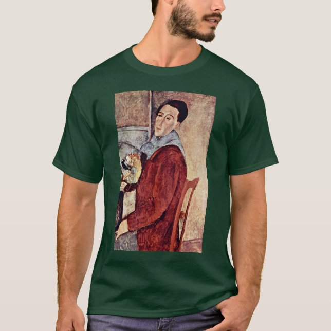 T-shirt Autoportrait par Modigliani Amedeo (Devant)