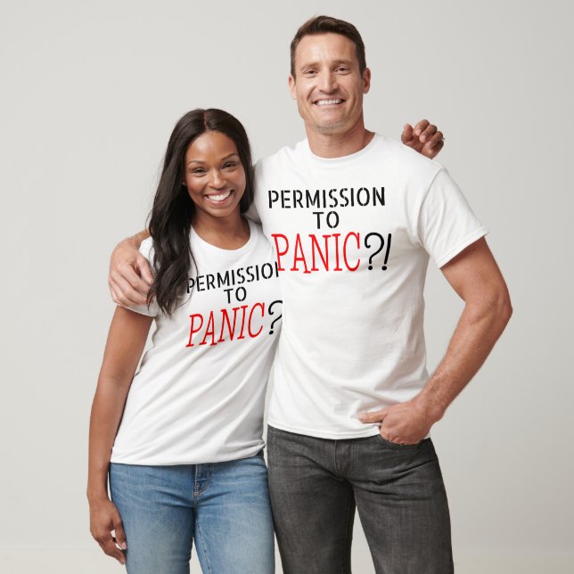 T-shirt AUTORISATION DE PANIQUE aphantasia aphant (Unisexe)