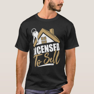 T-shirt Autorisé À Vendre L'Agent Immobilier Realtor