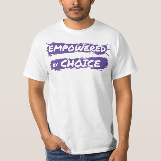 T-shirt AUTORISÉ PAR CHOICE (violet) (Devant)