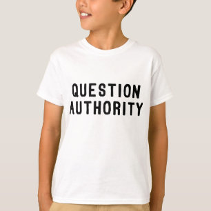 T-shirt Autorité de question
