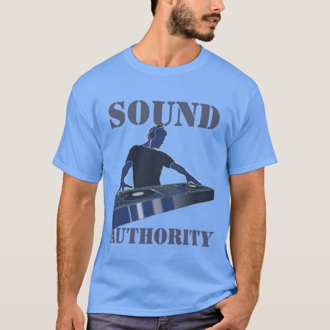 T-shirt Autorité de son audio musical (Devant)
