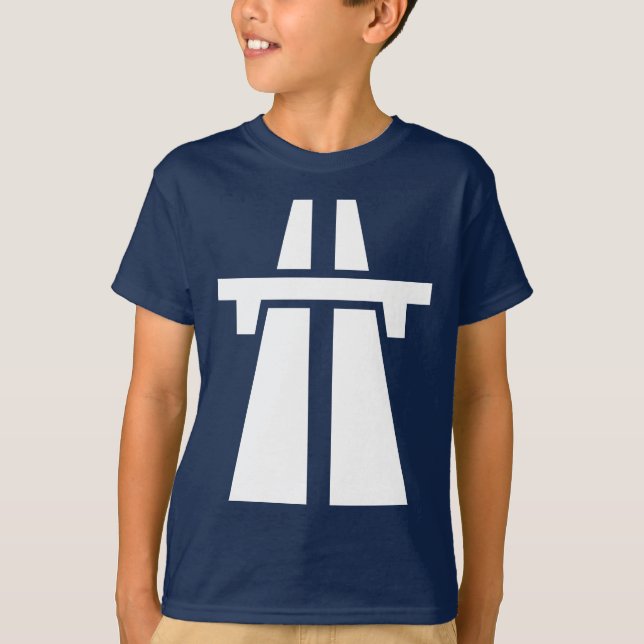 T-shirt Autoroute, autoroute, autoroute - Blanc (Devant)