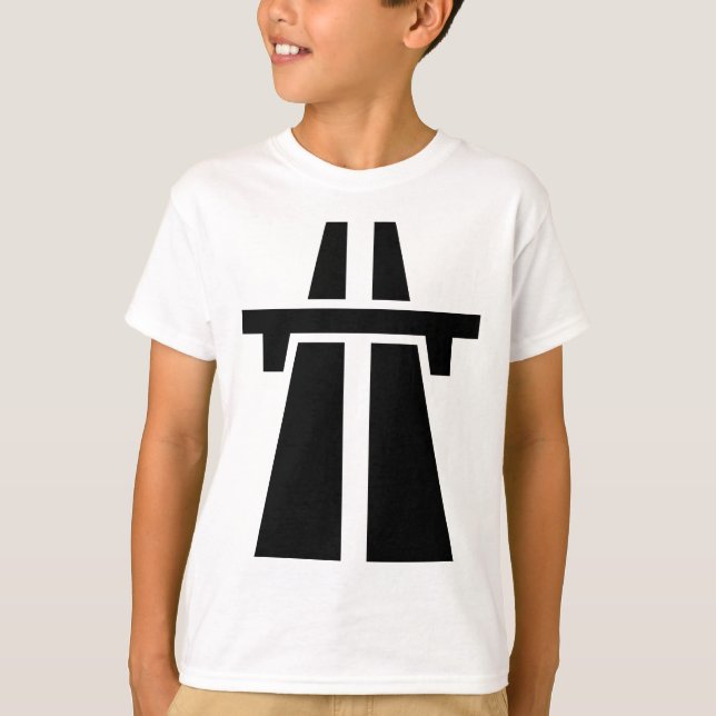 T-shirt Autoroute, autoroute, autoroute - Noir (Devant)